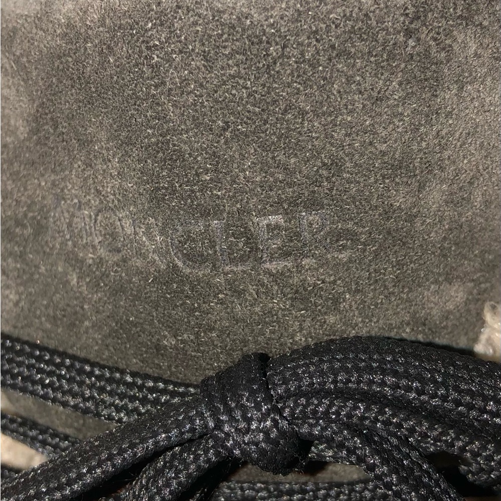 Moncler Authentic Gray Suede Patty Military Ankle Boots,Size-38 - Picture 12 of 16